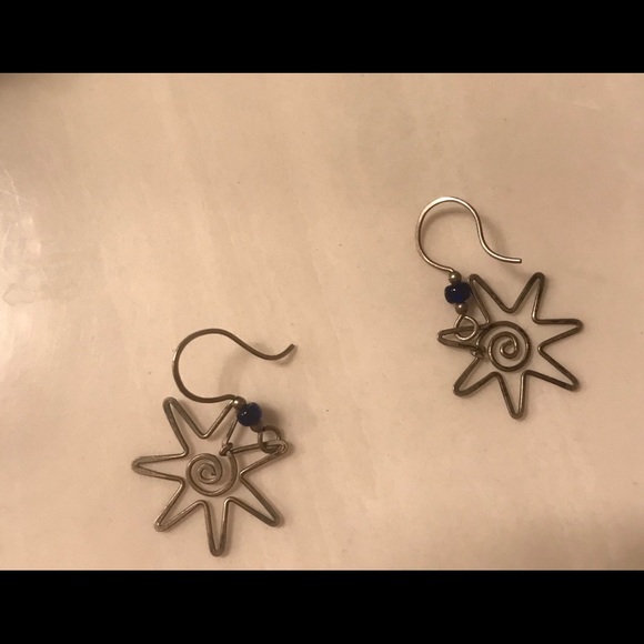 Vintage Sterling Silver Earrings - Picture 3 of 5